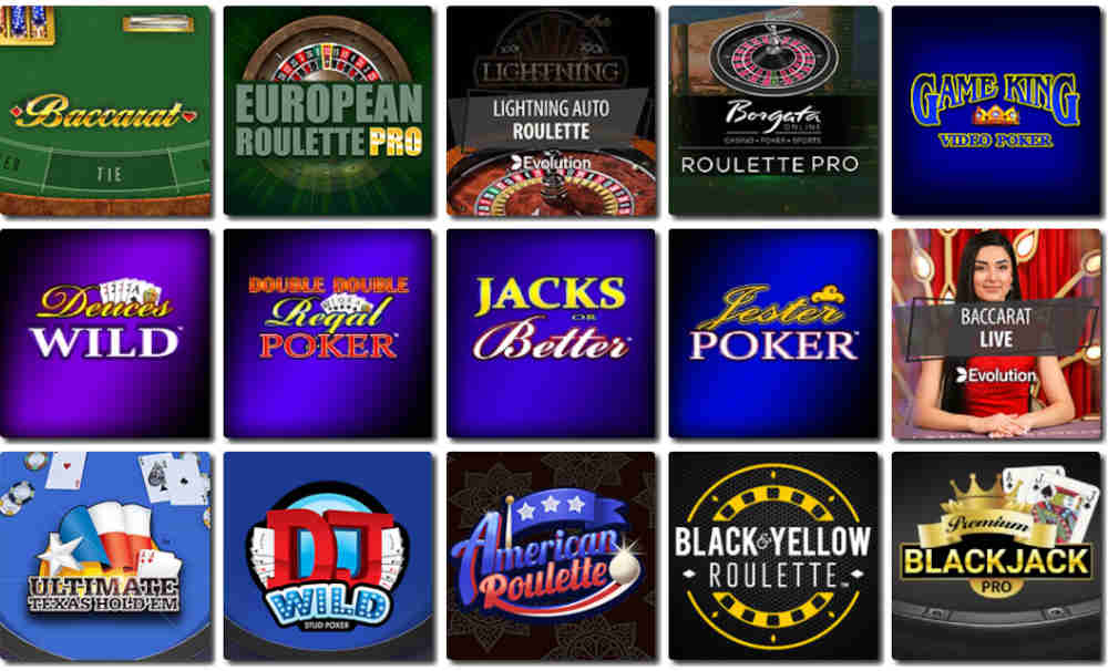 Quality video poker options at Borgata Casino